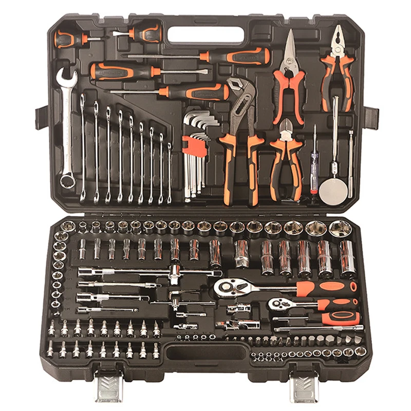 

Tool Set Hand Tools for Car Repair Ratchet Spanner Wrench Socket Set Car tire Repair mechanical Tool ferramentas Kits Tin Sign