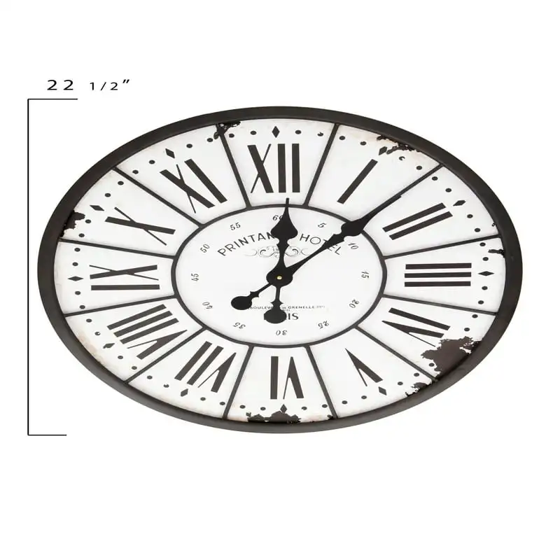 

； Luxurious Century Style Metal and Wood Wall Clock of This Age