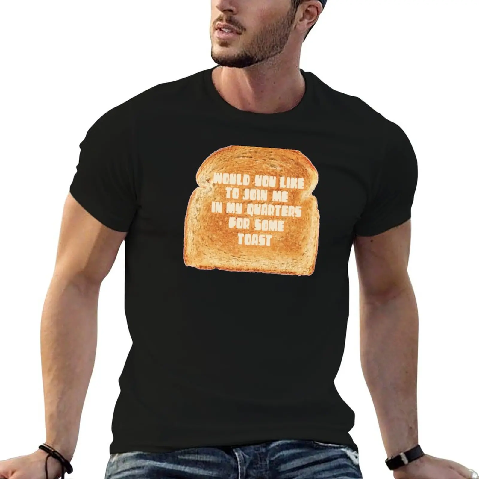 Фото Футболка Nacho Libre Toast Date с модным принтом и короткими рукавами №1