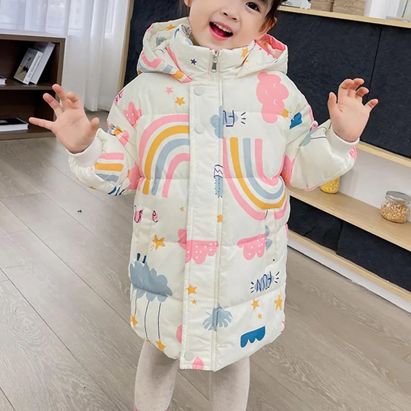 Детская непромокаемая пуховая куртка с капюшоном на Возраст 3-10 лет