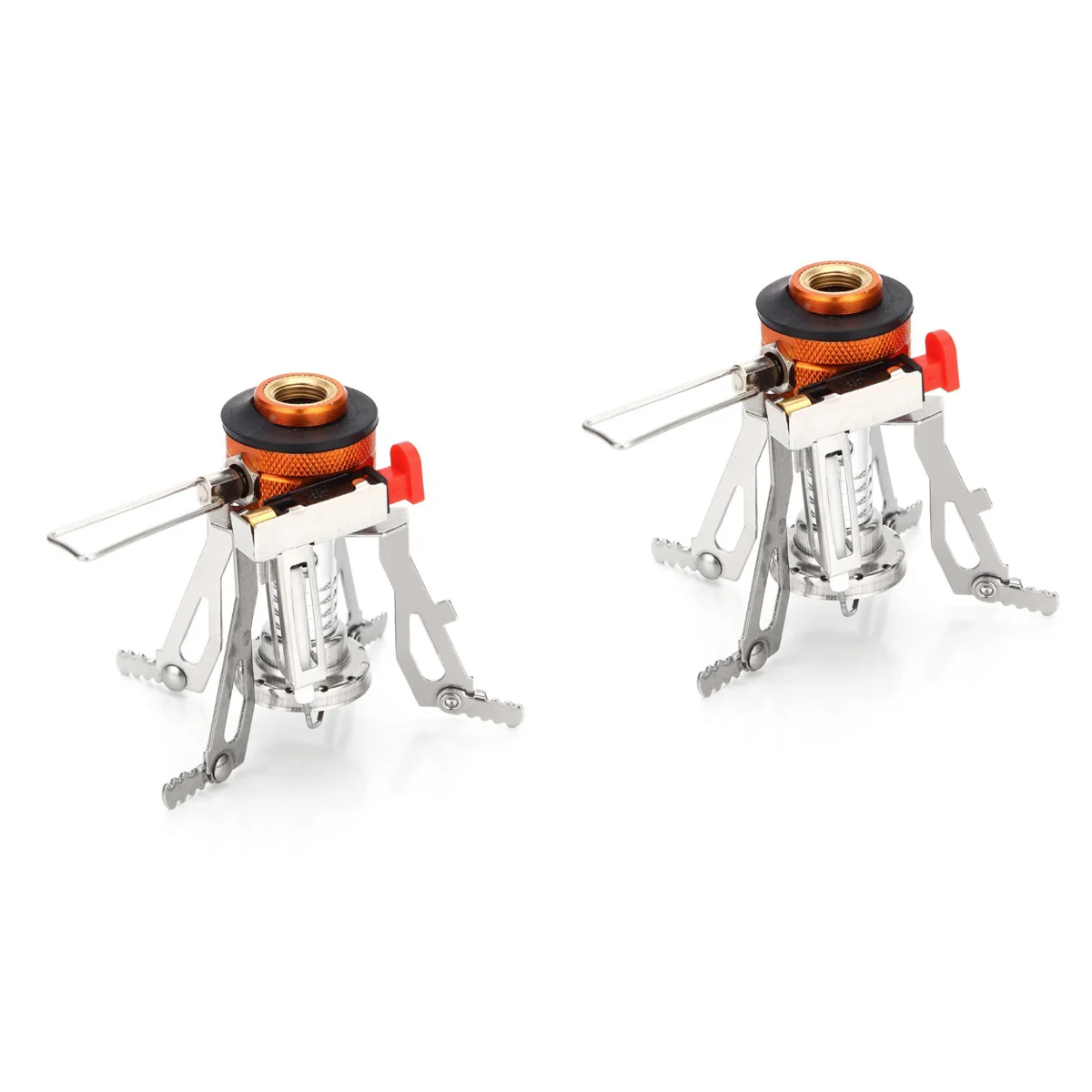

2pcs Lightweight Portable Outdoor Backpacking Camping Stoves with Piezo Ignition