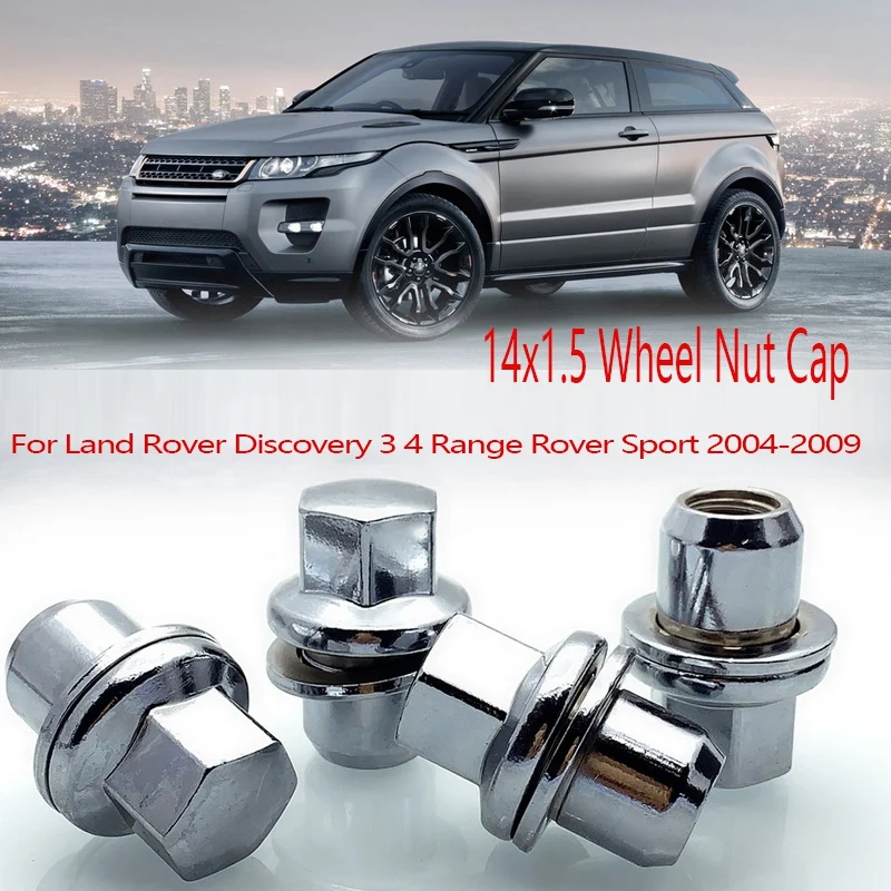 

10 Pcs 14X1.5 Wheel Nut Cap RRD500290 Auto Hub Screw Cover for Land Rover Discovery 3 4 Range Rover Sport 2004-2009