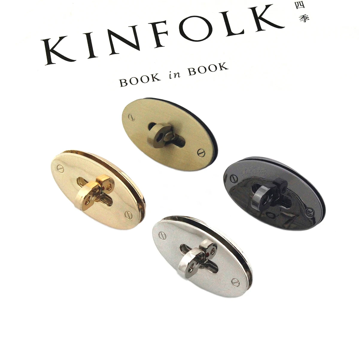 

5pcs Metal Oval Shape Bag Turn Lock Twist Lock Clasp Leather Craft Women Bag Handbag Shoulder Bag Purse DIY Hardware