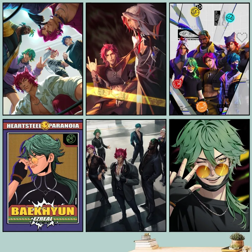 L-LOLs постер Heartsteel DIY винтажный с фильмом настенная живопись учебные наклейки