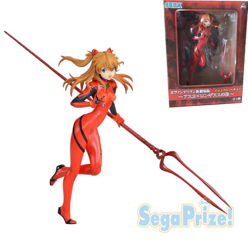 

Sega Prize Eva Neon Genesis Evangelion Asuka Langley Soryu Spear of Longinus Action Figure Hobby Collection Gift 22Cm anime