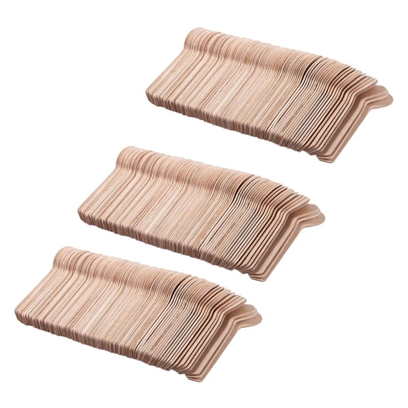 

Hot SV-300Pcs Disposable Wooden Spoon Mini Ice Cream Spoon Wood Western Dessert Scoop Wedding Party Tableware Accessories