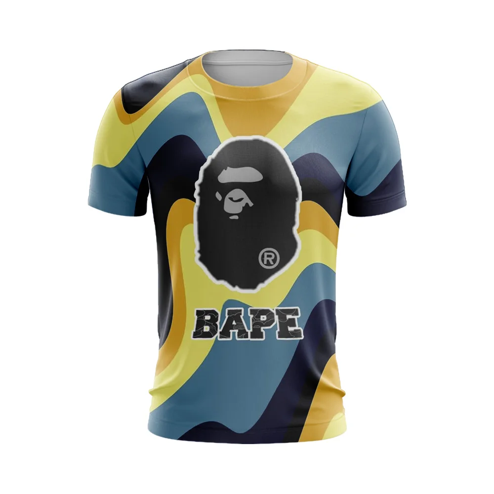 

Hallyu T-shirt Y2k High Quality Women's BAPE Shark Top 2022 New Clothes Men 3D Print Summer Trend T-shirts Hip Hop Men's Party