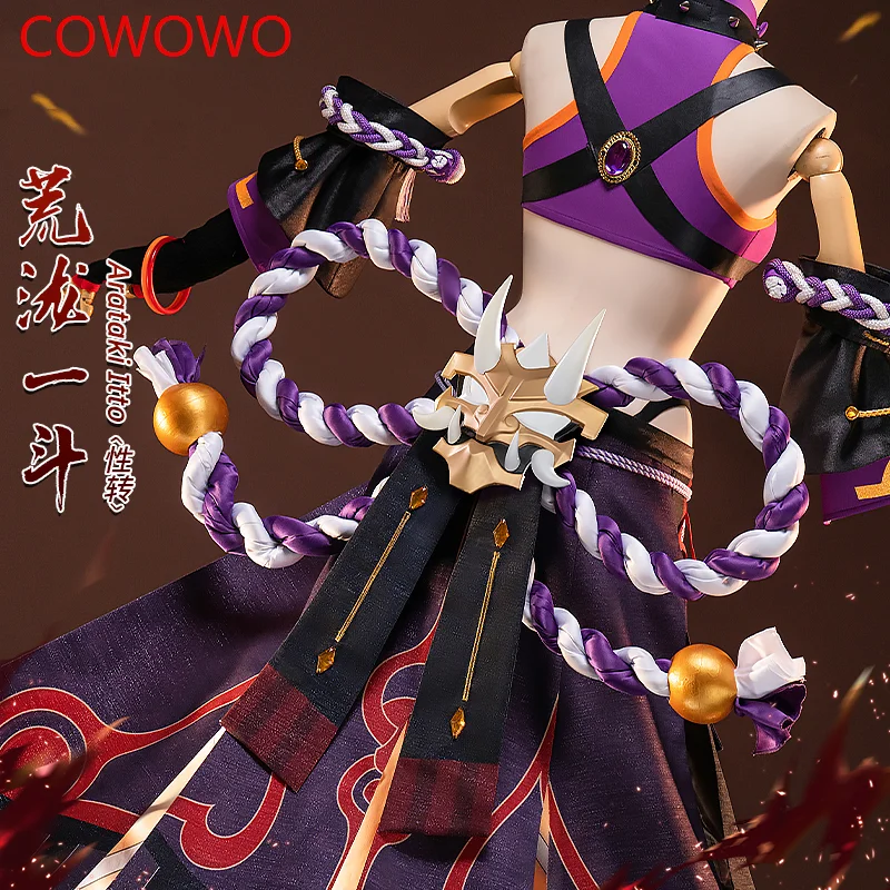 COWOWO Genshin Impact Arataki Itto женский костюм для косплея Cos Game аниме вечерние униформа