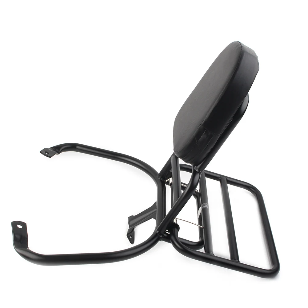 Черная спинка заднего пассажира для мотоцикла багажник Sissy Bar с накладкой Piaggio Vespa
