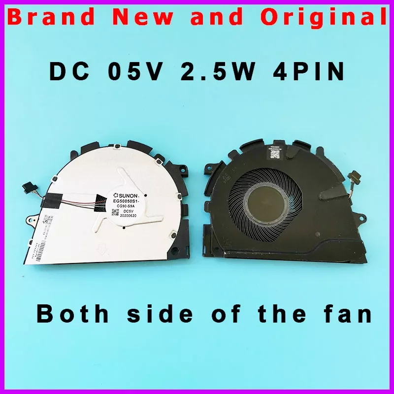 

Laptop Cooling Fan Cooler Radiator for HP ProBook 440 450 455 650 G8 ZHAN 66 PRO 14 G4 EG50050S1-CG90-S9A DC 5V 4PIN