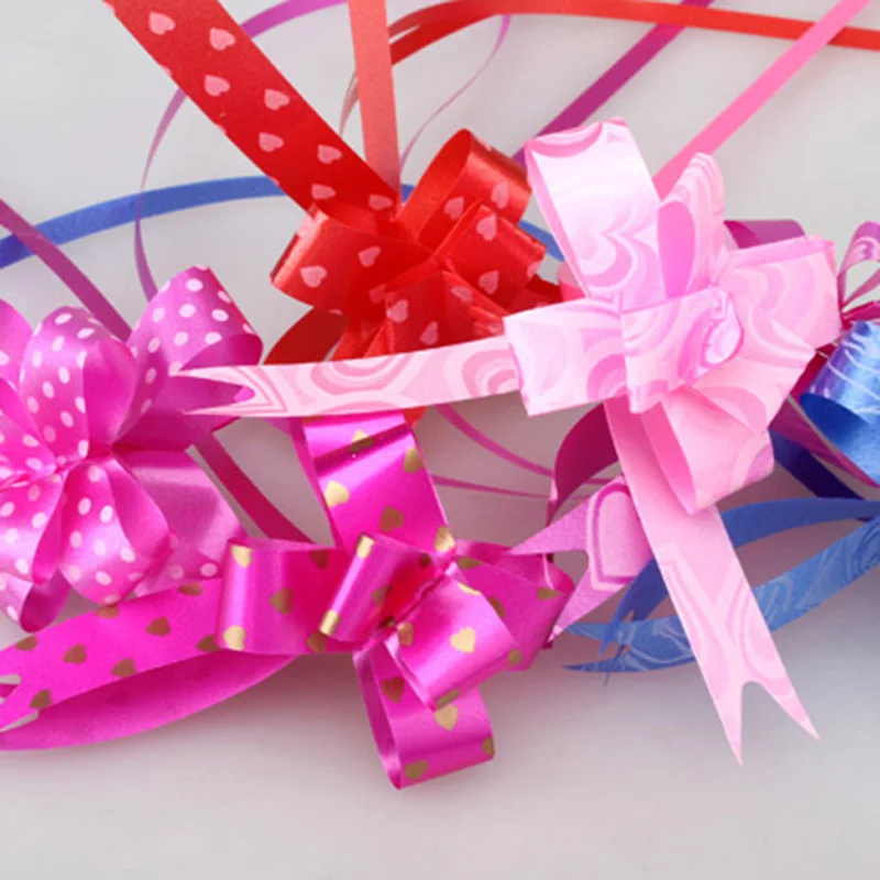 

10 Pcs/set Gift Wrap Pull Bowknot Flower Present Package Supplies Wedding Birthday Party Decor Gift Package Accessories