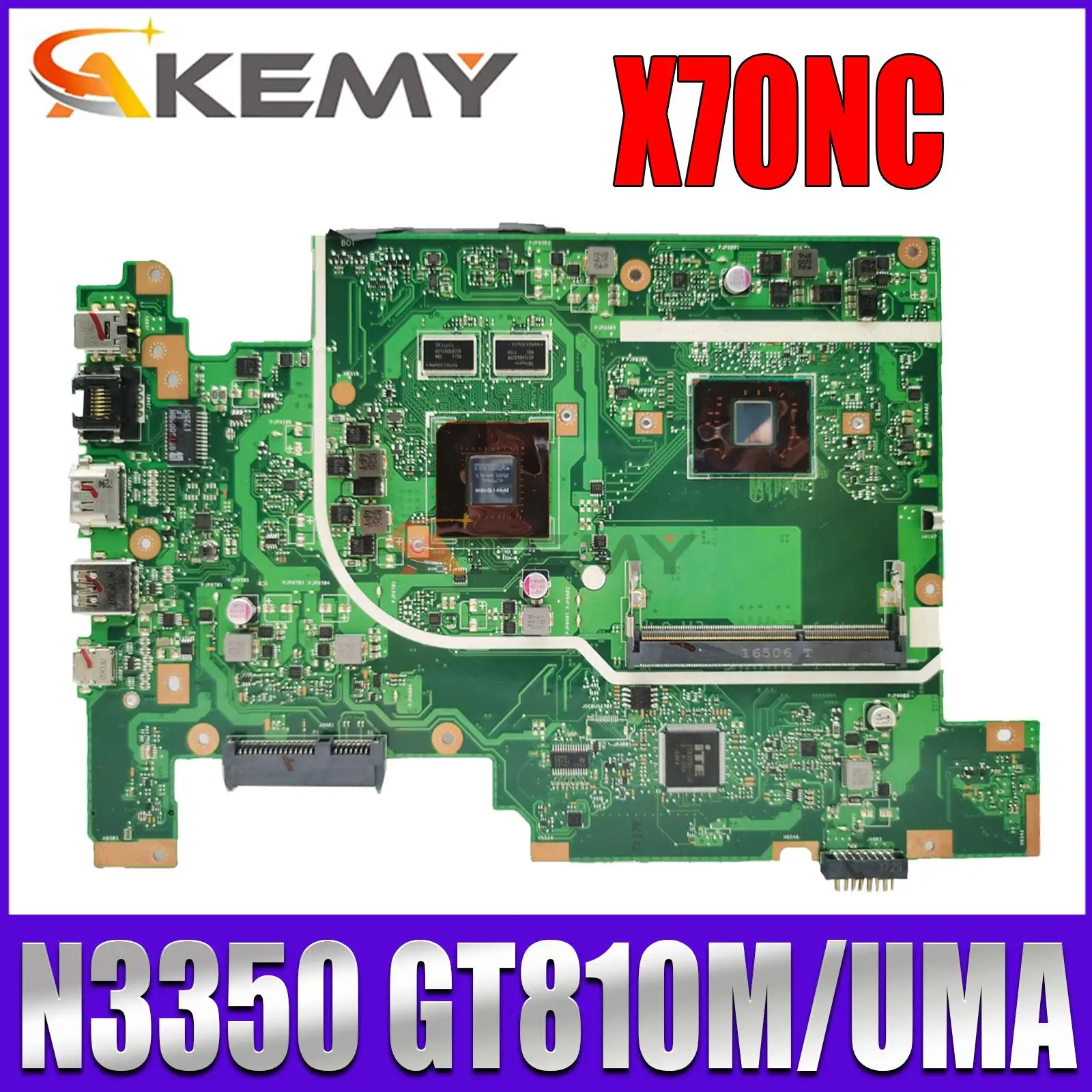 

X705 ноутбук, планшетофон, 17 X705NC X705NA X705N, материнская плата для ноутбука, процессор N3350 N42000, тест ОК UMA/GT810M