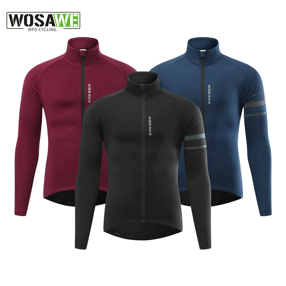 WOSAWE Мужская Зимняя Велосипедная Куртка 2022 Ветрозащитное Водонепроницаемое