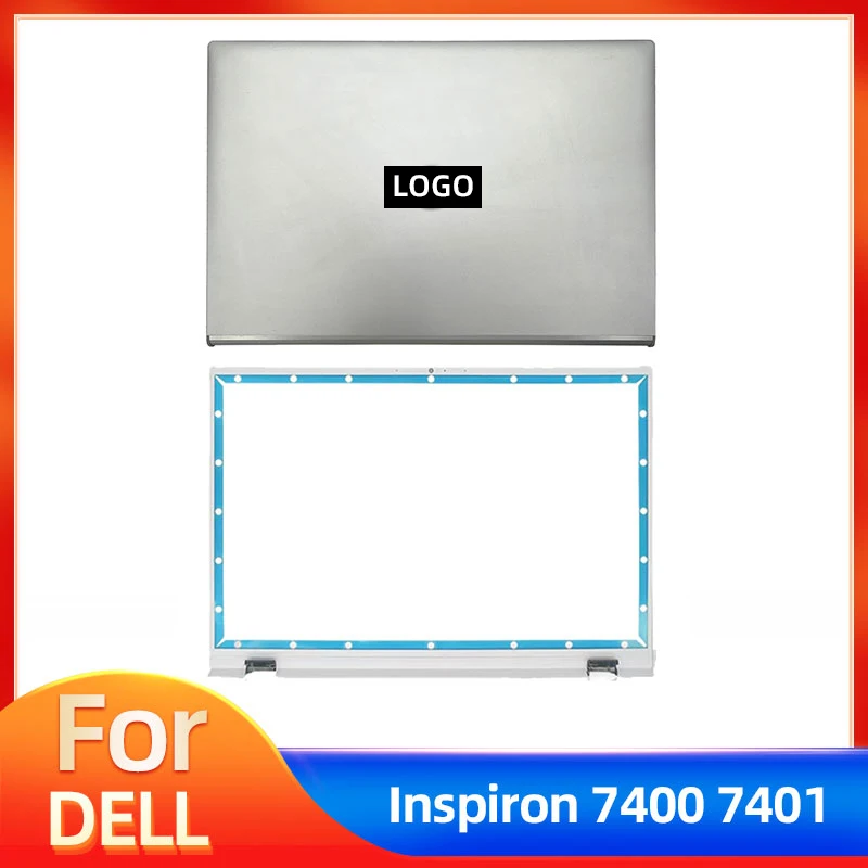 

Новая задняя крышка LCD для Dell Inspiron 7400 7401, передняя панель 0NCVP1, серебристая