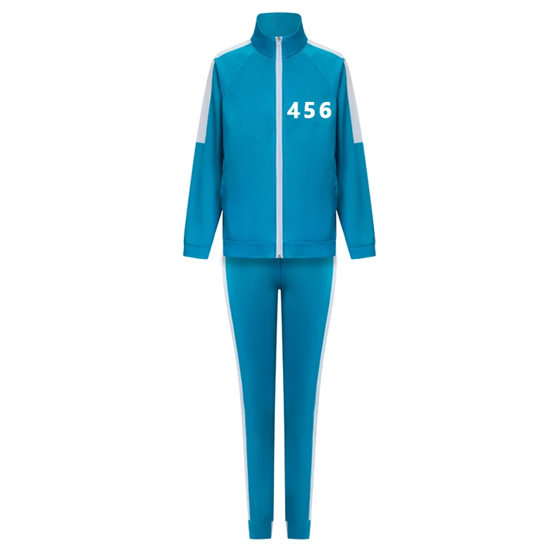 Игра в кальмара Сон Ги-хун Костюм для косплея 456 Спортивный костюм Взрослая