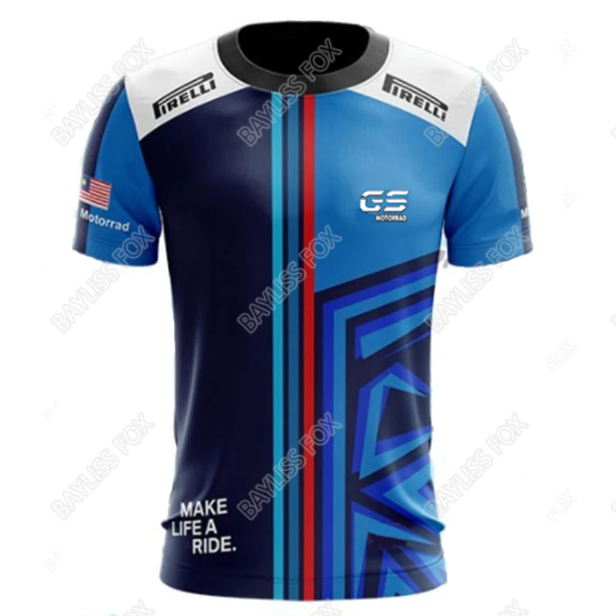 

2022 New For BMW GS T-Shirt Motorsport Motorrad THE YLTIMATE RIDINE MACHINE Motorcycle Men's Quick Dry Moto Racing Team Shirt