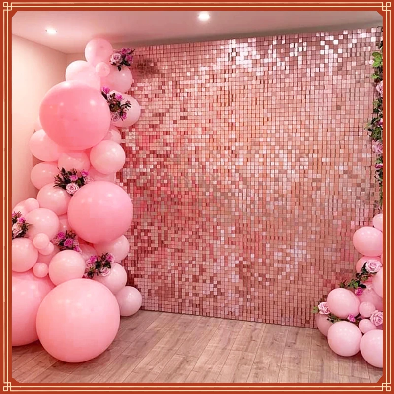 

Background Curtain Sequin Backdrop Wedding Decor Baby Shower Sequin Wall Glitter Backdrop Curtain Birthday Foil Curtain