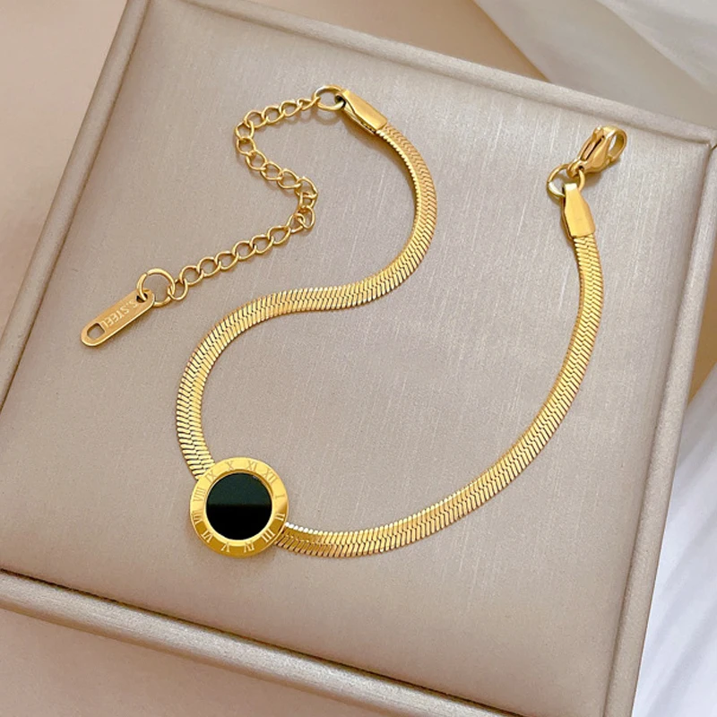 Браслет-цепочка RAKOL Женский Ювелирное Украшение из нержавеющей стали с тиснением