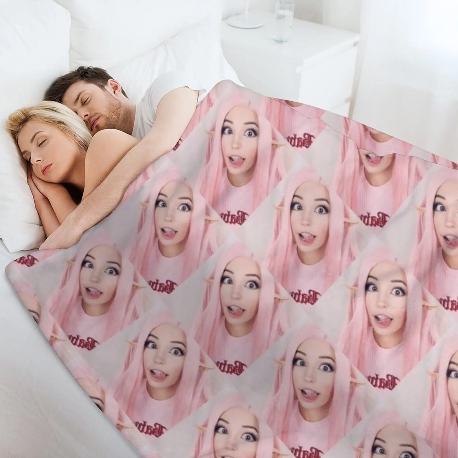 Милое одеяло Belle Delphine роскошное для дивана тонкие летние одеяла