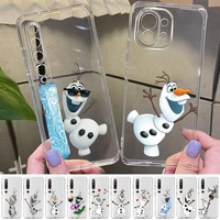 disney frozen olaf phone case for samsung s20 ultra s30 for redmi 8 for xiaomi note10 for huawei y6 y5 cover