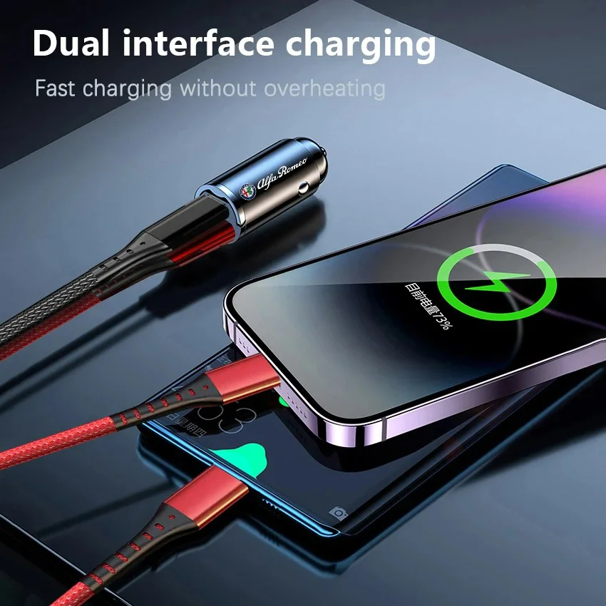 Автомобильное зарядное устройство адаптер USB PD Type C быстрая зарядка для Alfa Romeo 159
