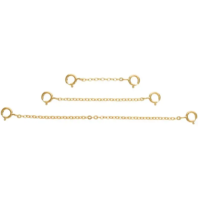 

3pcs DIY Extender Chains Bracelets Making Chains Jewelry DIY Chains Material