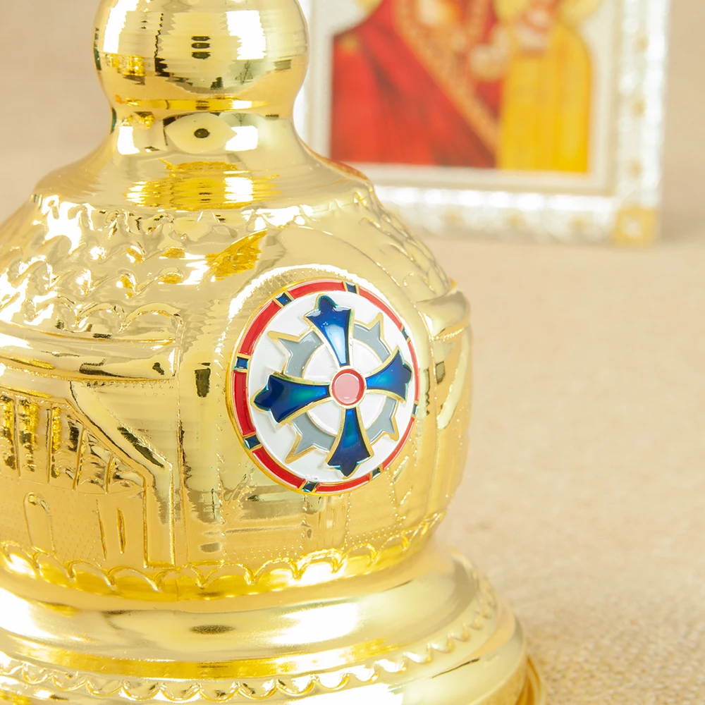 Православный подсвечник церковный Иисуса жертвенный с масляной стеклянной