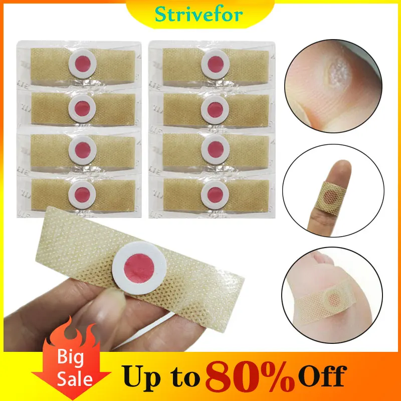 

8pcs Detox Foot Patch Foot Corn Remove Plaster Warts Thorn Callosity Removal Medical Plaster Adhesive Stickers Feet Care BT0417