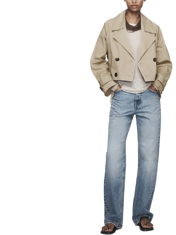 

Женская Осенняя модная новинка поло с длинным рукавом и воротником модная двубортная ветровка на пуговицах с передним карманом короткая куртка топ