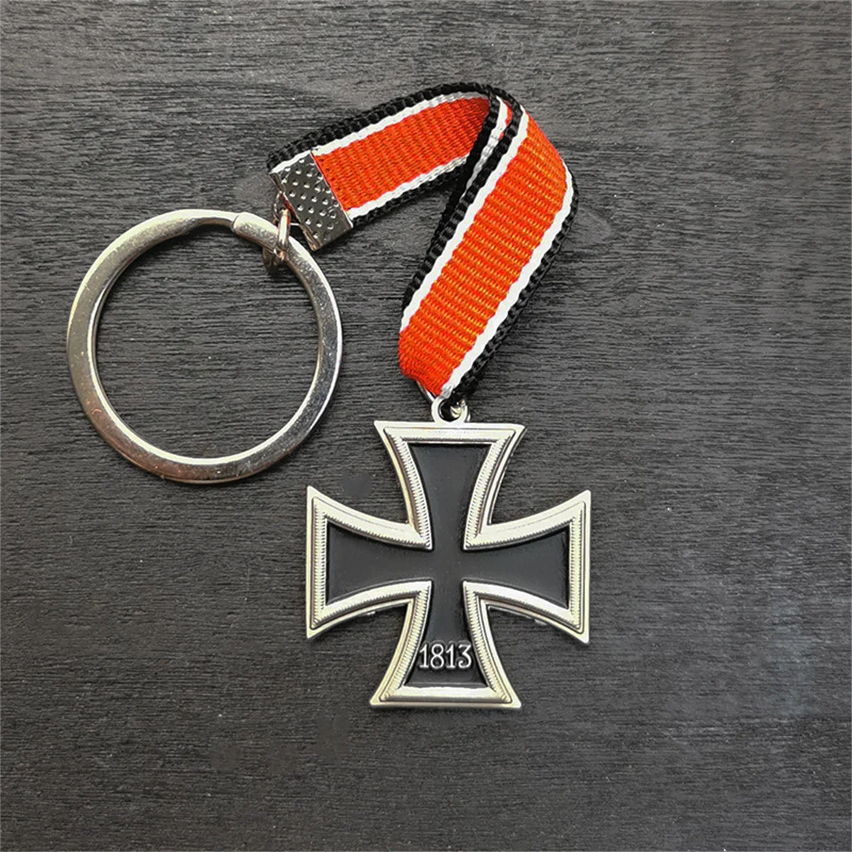 30x30MM German Medal Mini Iron Cross Badge and Key Ring | Pins &amp Badges