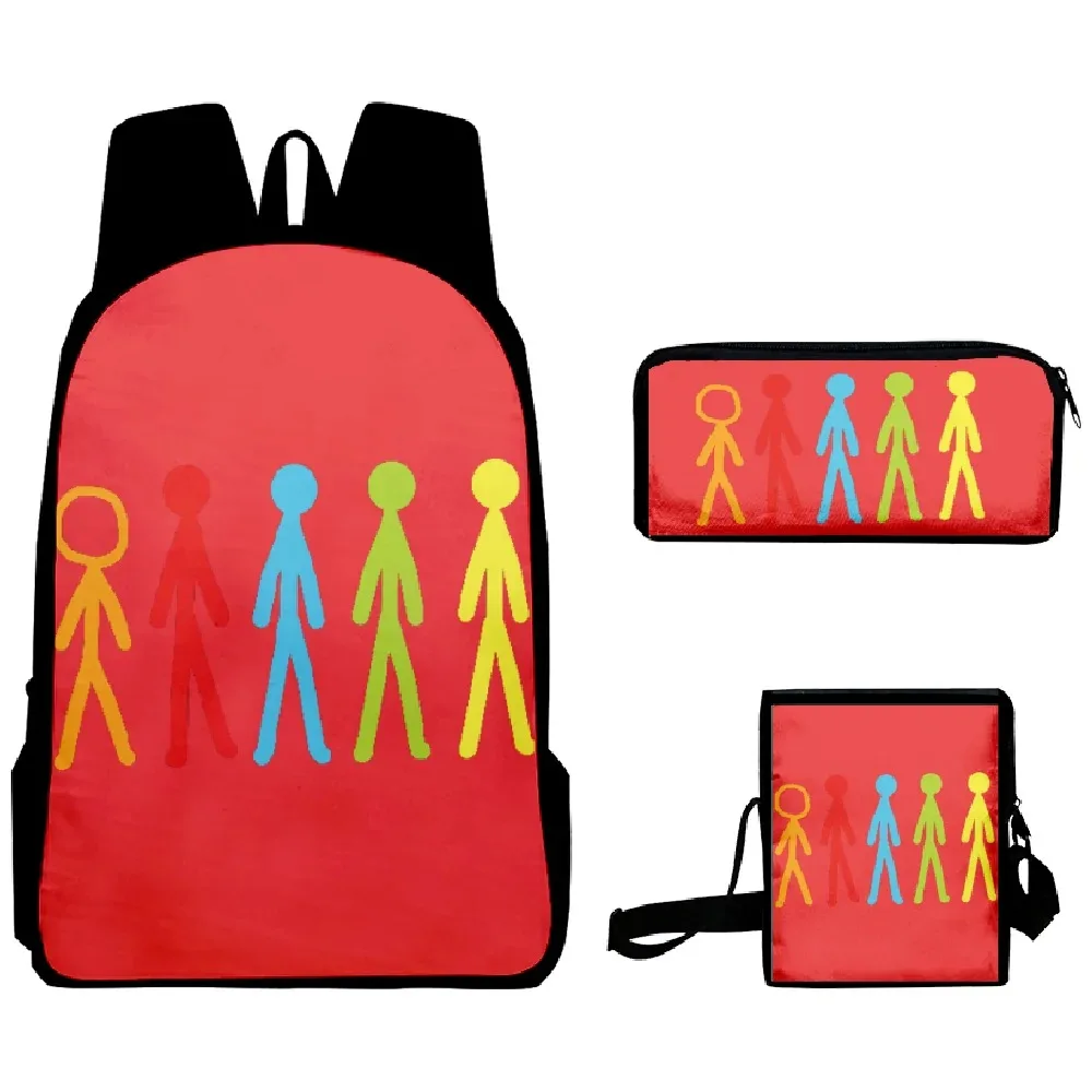 Популярный рюкзак Harajuku Alan Becker с 3D-принтом Aluno для ноутбука сумка плитовым