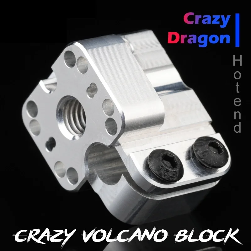 

Mellow NF-Crazy-нагревательный блок Volcano медный/алюминиевый для 3D принтера NF-Crazy Hotend Dragon Hotend Volcano Nozzle