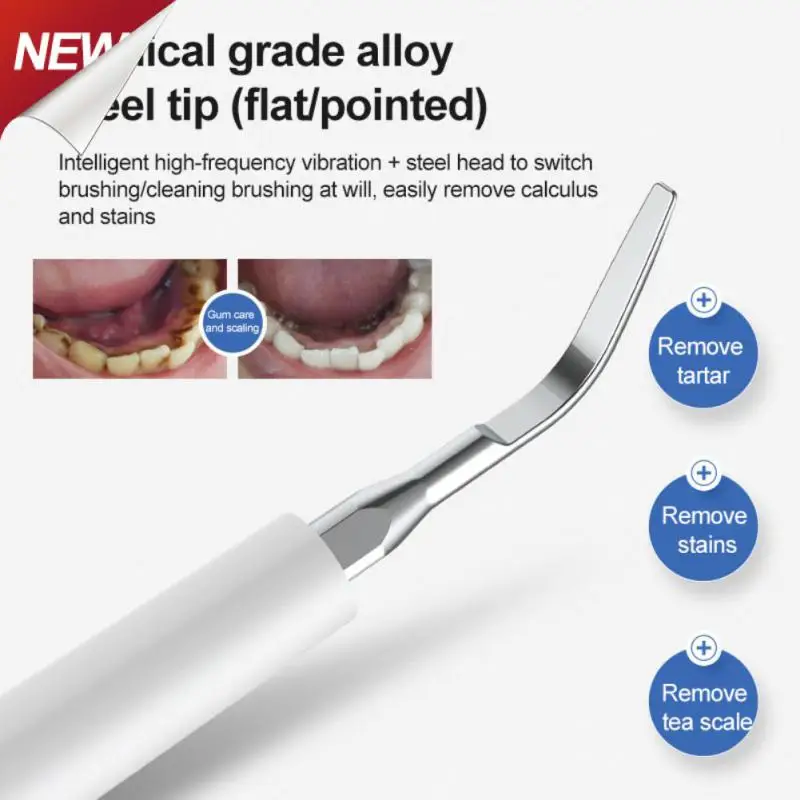 

Ультразвуковая электрическая зубная щетка для отбеливания зубов, ультразвуковой очиститель зубного налета, камень для удаления расчесок, гигиена полости рта, инструменты для ухода за зубами