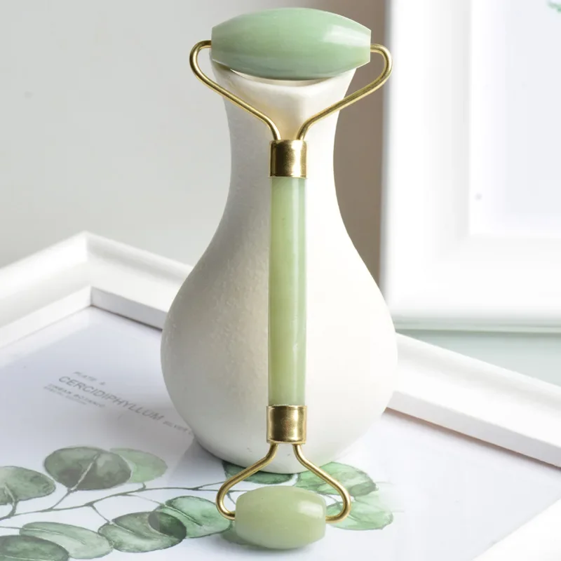 Массажный ролик Lake Blue Jade для лица массажный шеи нефритовый китайский натуральный