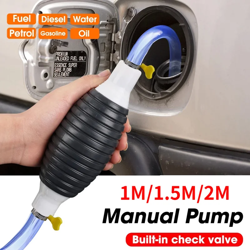 

Universal Manual Gas Oil Pump Car Fuel Pump Hand Suction Pipe Pumping Durable For Liquid Petrol Tuning Fuel Gasoline Diesel Pump