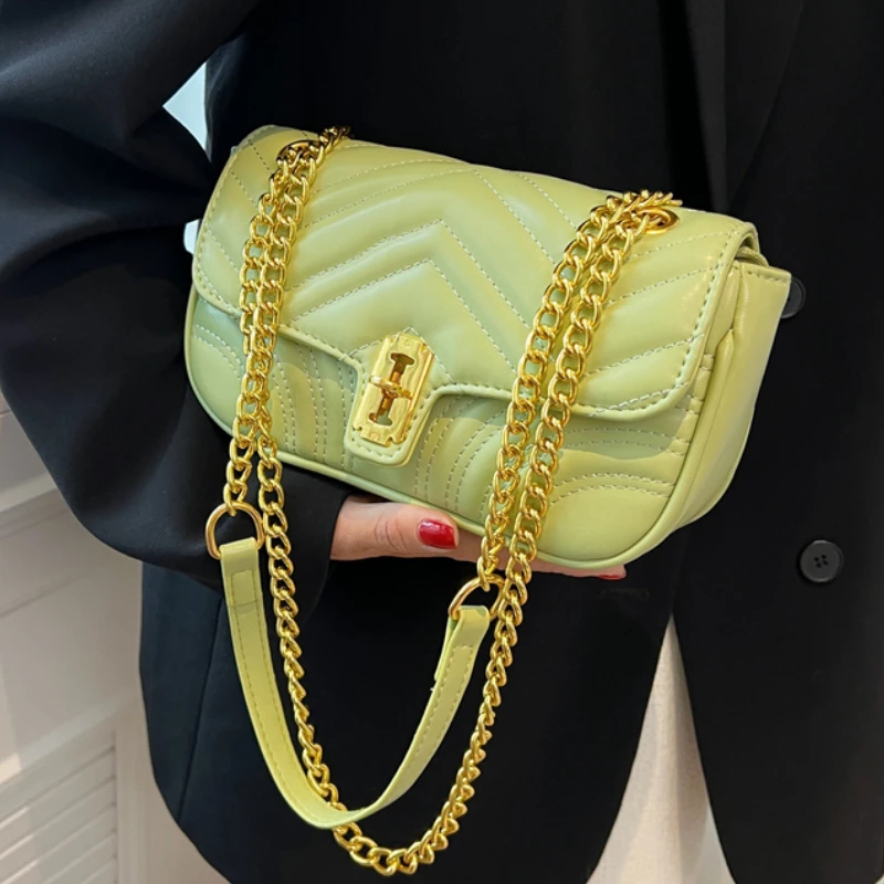 

Кожаная сумка высокого качества, роскошные брендовые сумки-мессенджеры на плечо с цепочкой для женщин, новинка 2022, маленькая квадратная сум...