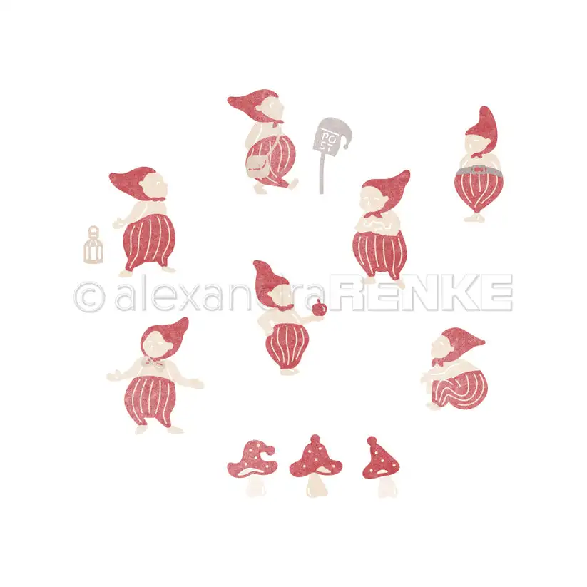 

New 2023 Secret Christmas Friends Metal Cutting Dies Scrapbook Diary Decoration Embossing Cut Template DIY Make Card Album