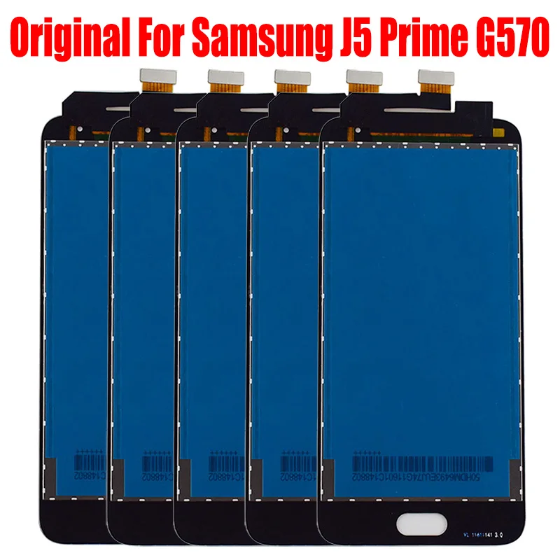 Купи 5 шт. Оригинальный ЖК-дисплей для Samsung J5 Prime G570 G570F G570F/DS G570L G570S 570Y ЖК-дисплей панель сенсорный экран дигитайзер в сборе за 3,231 рублей в магазине AliExpress