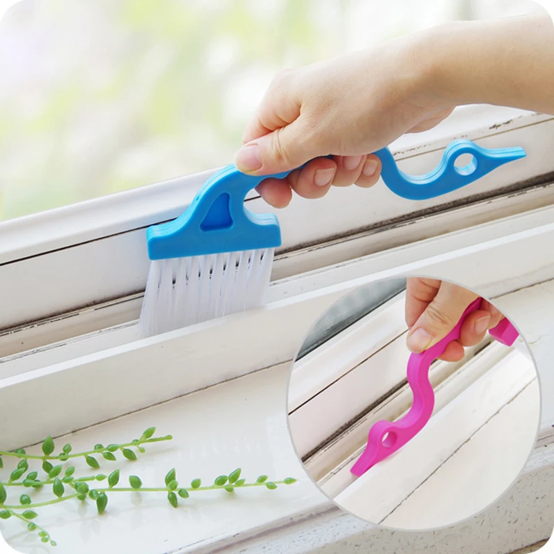 

1Pcs Multi-function Groove Cleaning Brush Clearance Of Window Slit Tools Swan Shape Kitchen Bathroom Housecleaning Accessories