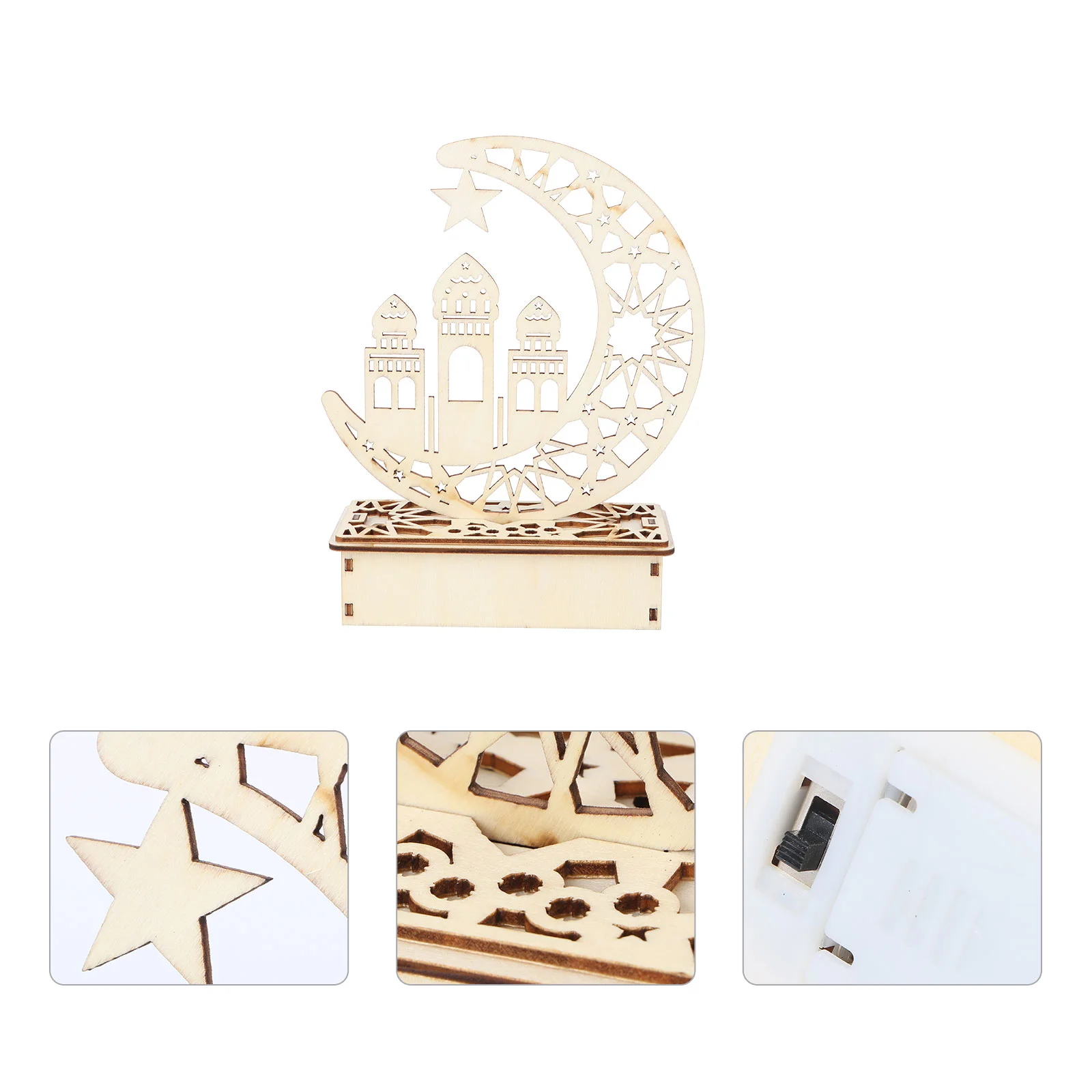 

Ramadan Light Decorations Ramadan Ornaments Home Accessories Eid Lights House Gifts Night Light Wood Ramadan Decorations
