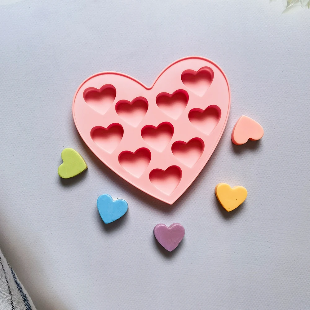 

Cake Model Romantic Love Silicone Molds Silica Gel Chocolate Ice Tray Ice Mould Love Shape Small Heart Cake Mold Baking Tools