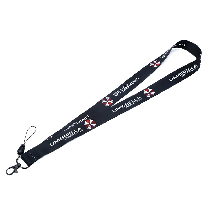 

Double Sides UMBRELLA CORPORATION Lanyard for Key Phones Keychains ID Tag Badge Holder 2022 Anti Loss Strap Necklace Jewelry