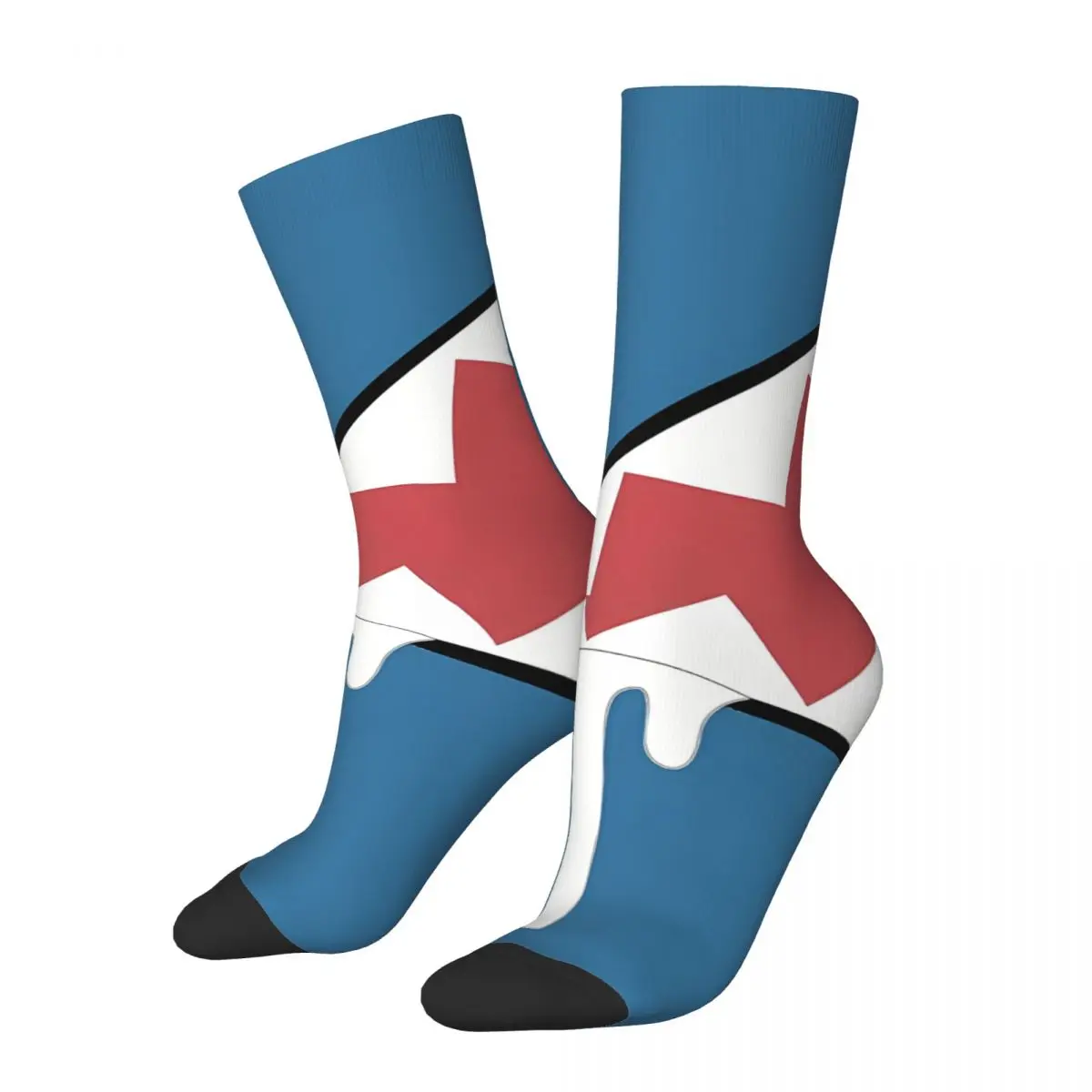 

Gawr Gura комиксные носки Hololive для путешествий с 3D принтом носки до середины икры для мальчиков и девочек