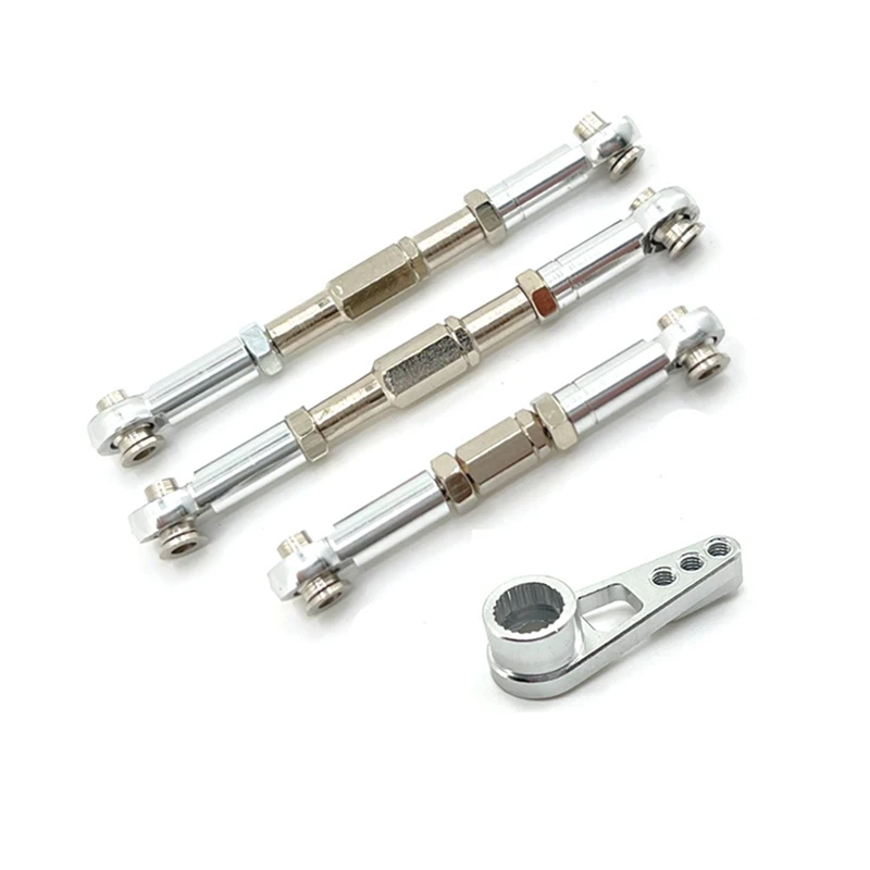 

Metal Steering Link Rod Servo Rod Servo Horn Arm For Wltoys 104009 104016 104018 12401 12402 12403 12409 Upgrade Parts