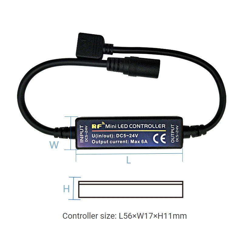 RF Mini LED Control ler 6A DC5-24V 21 клавиша беспроводной пульт дистанционного управления RGB