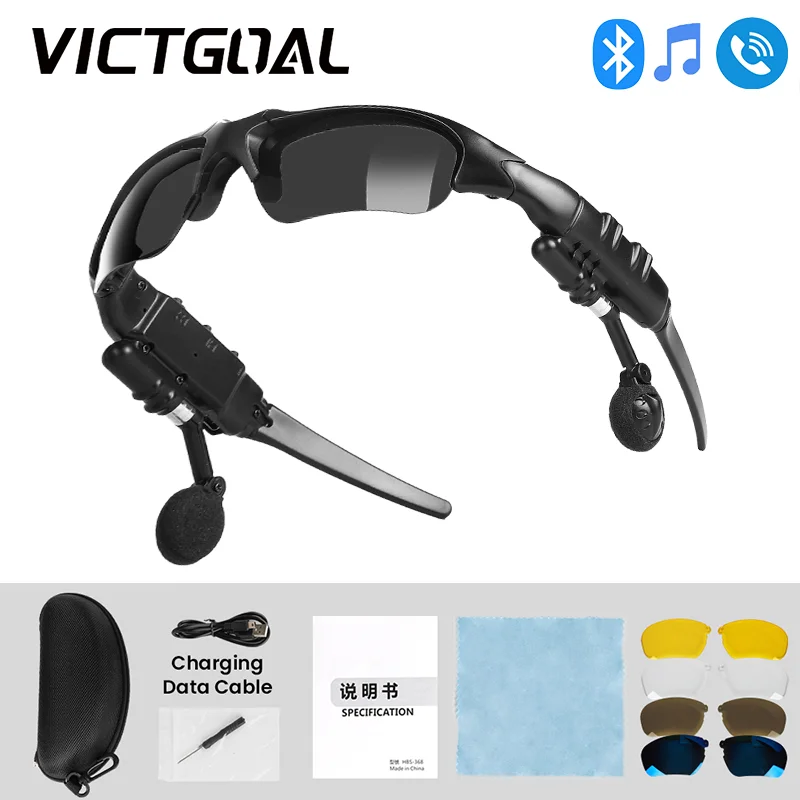 VICTGOAL Bluetooth поляризованные велосипедные очки для мужчин мотоцикл ...