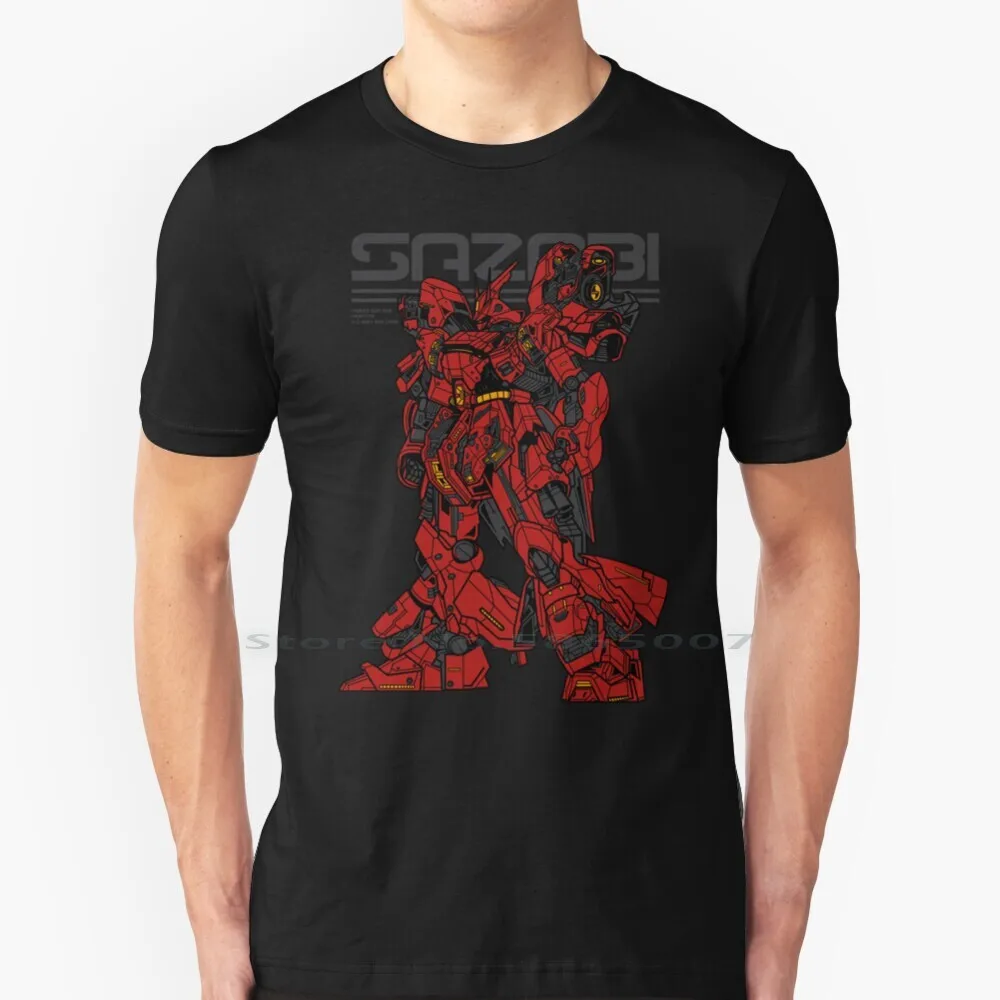 

Sazabi T Shirt 100% Cotton Unicorn Sazabi Zeon Big Size 6xl Tee Gift Fashion