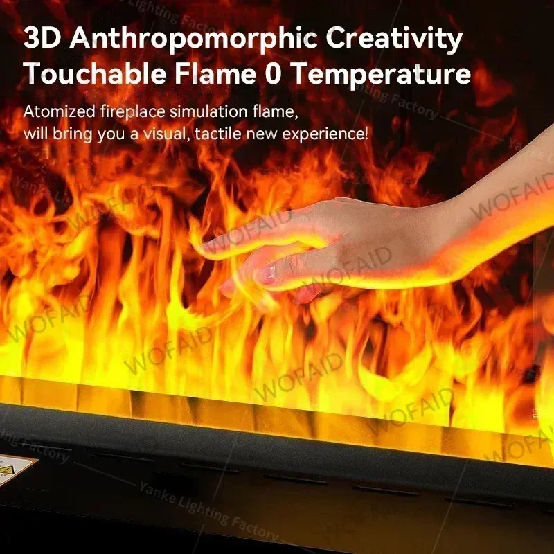 Новый 3D-камин с эффектом парового тумана 2026 года - Гиперреалистичный эффект пламени с RGB-подсветкой и технологией создания тумана в каминной камере (art.: 3920d91e528cc) - 3920d91e528cc