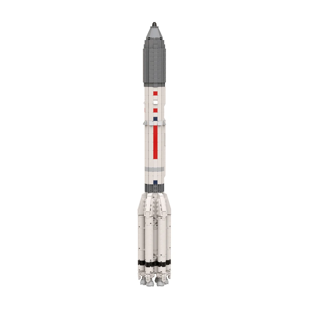 

Набор строительных блоков MOC 21309-1 Space Proton M Rocket, коллекционная переноска, пусковая машина, масштаб 1:110 Saturn V, игрушки для детей, подарок на Рождество