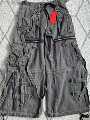 A 　00's Archive wide trousers y2k EU 26 | Y2K Overzeas Skater Rib Pants Wide Leg Rave Corduroy